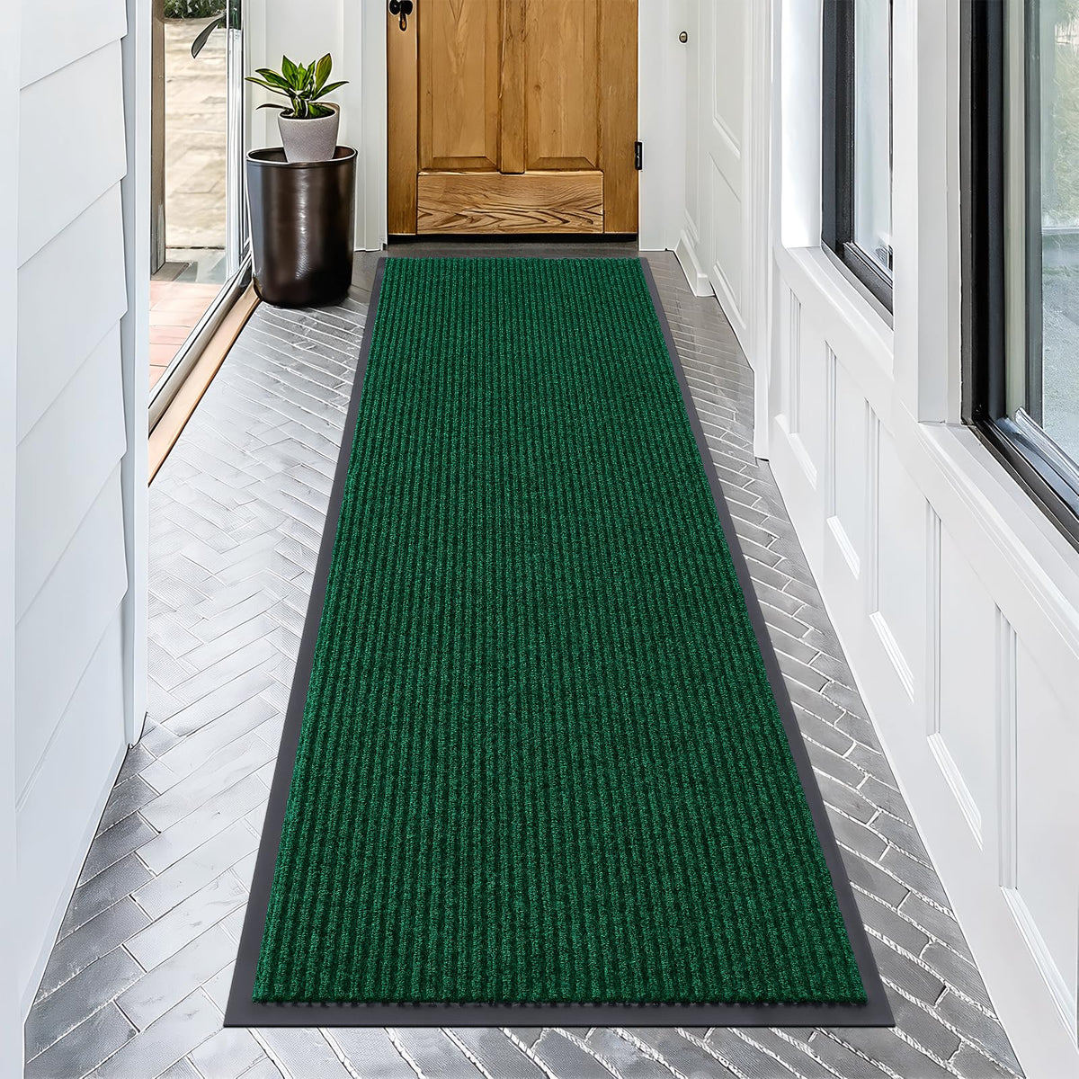 OLANLY Front Door Mat 29.5x17, Waterproof Heavy-Duty Indoor Outdoor Doormat
