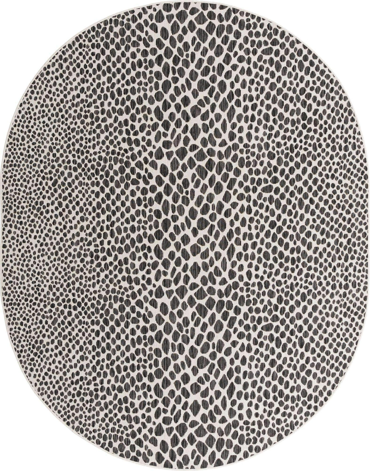Unique Loom Outdoor Collection Area Rug - Cape Town (9' x 12' Rectangle, Blue/Ivory)