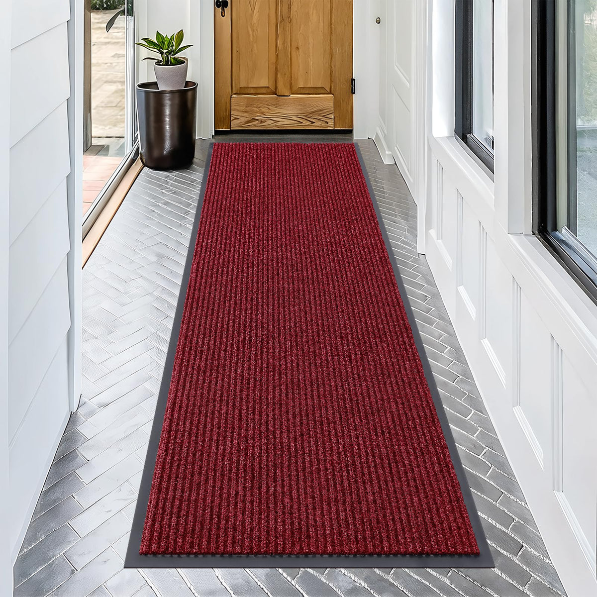 OLANLY Front Door Mat 29.5x17, Waterproof Heavy-Duty Indoor Outdoor Doormat