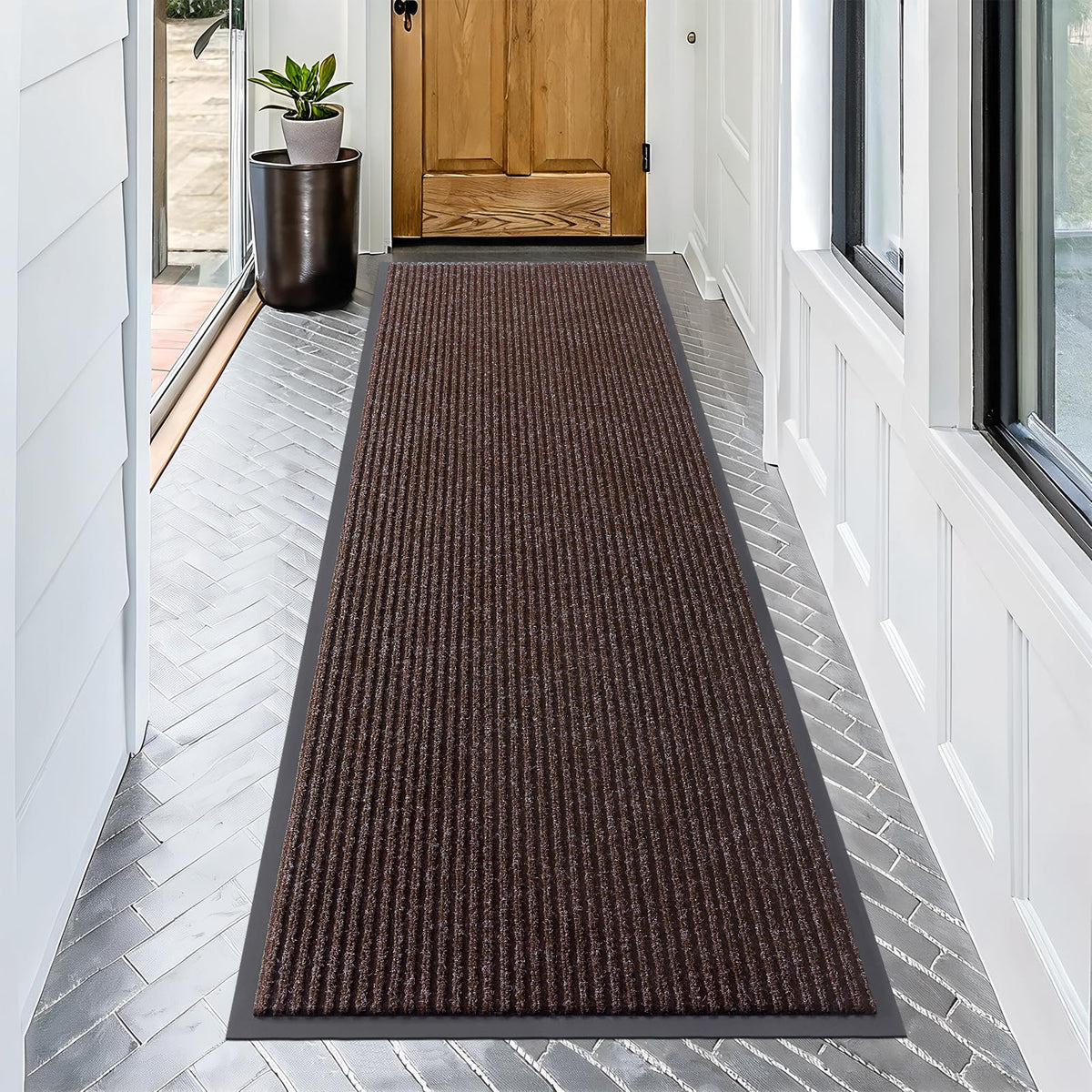 OLANLY Front Door Mat 29.5x17, Waterproof Heavy-Duty Indoor Outdoor Doormat