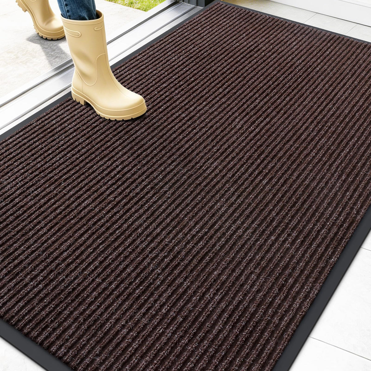 OLANLY Front Door Mat 29.5x17, Waterproof Heavy-Duty Indoor Outdoor Doormat
