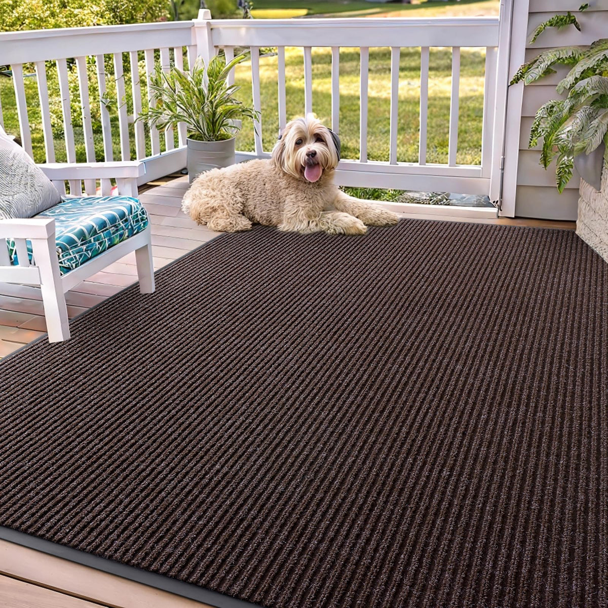 OLANLY Front Door Mat 29.5x17, Waterproof Heavy-Duty Indoor Outdoor Doormat