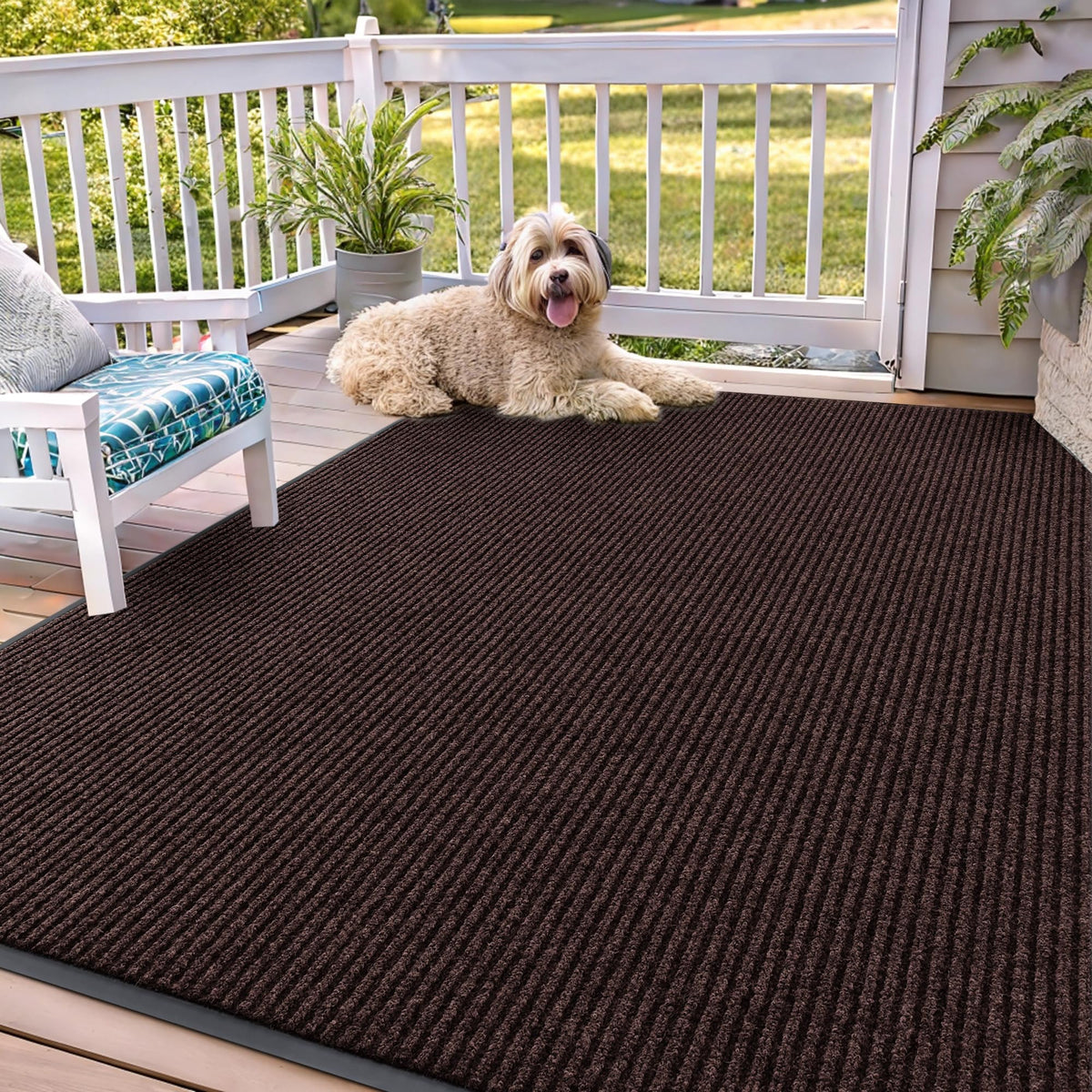 OLANLY Front Door Mat 29.5x17, Waterproof Heavy-Duty Indoor Outdoor Doormat