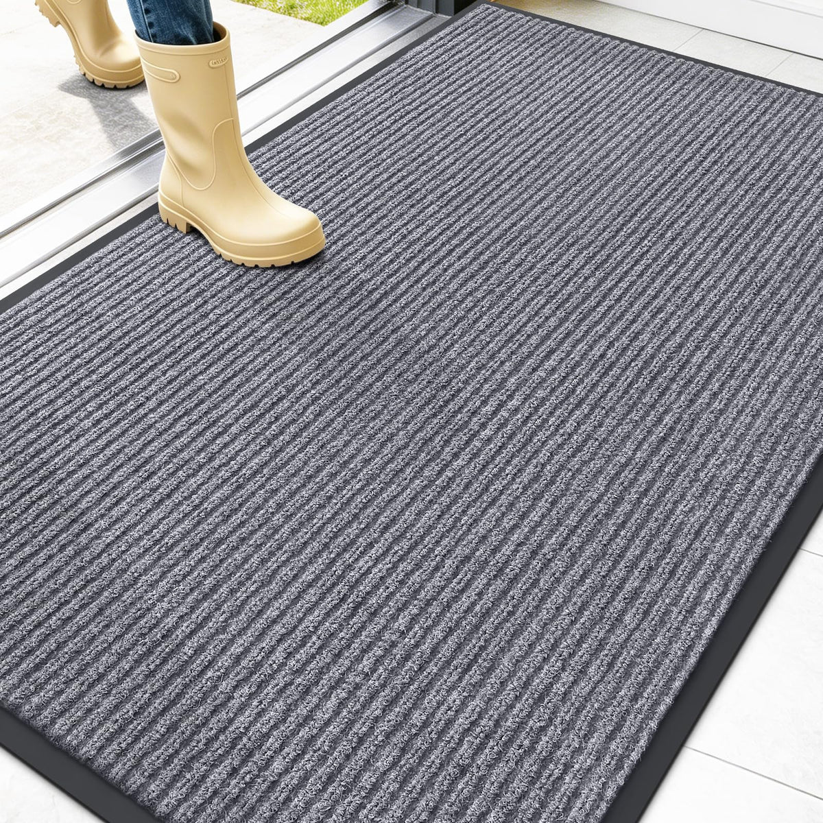 OLANLY Front Door Mat 29.5x17, Waterproof Heavy-Duty Indoor Outdoor Doormat