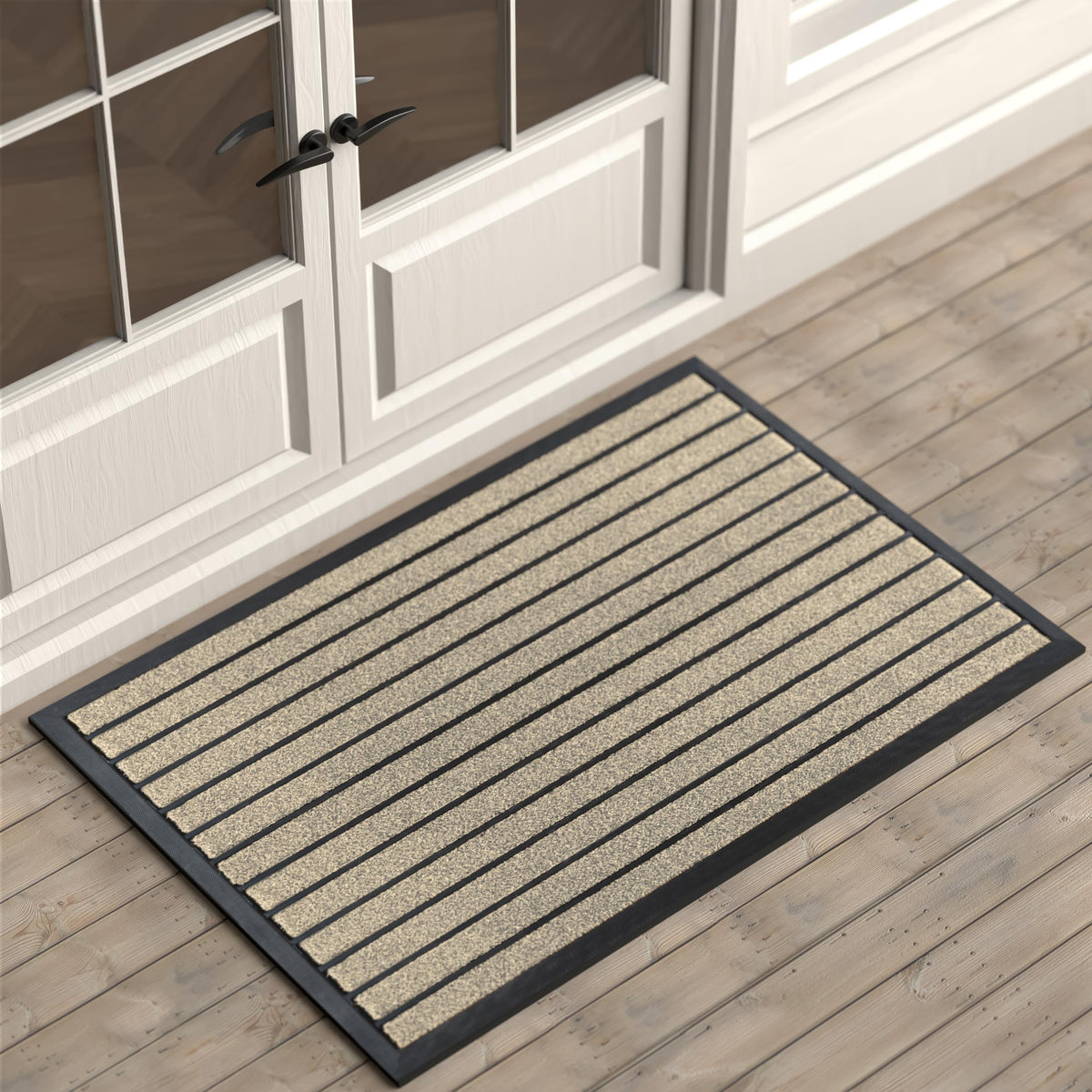 ubdyo Extra Durable Door Mat Outside Entrance (30" x 17", Bright Brown)