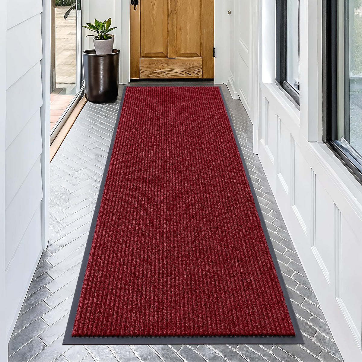 OLANLY Front Door Mat 29.5x17, Waterproof Heavy-Duty Indoor Outdoor Doormat