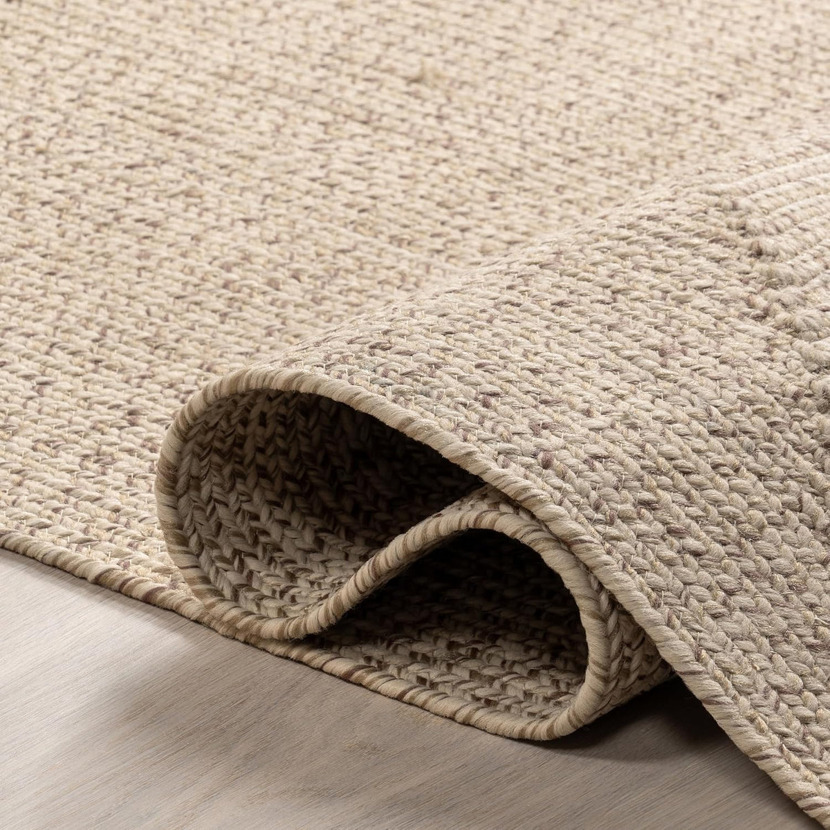 nuLOOM Wynn Tan Solid Power Loomed Indoor/Outdoor Area Rug, 5' x 8'