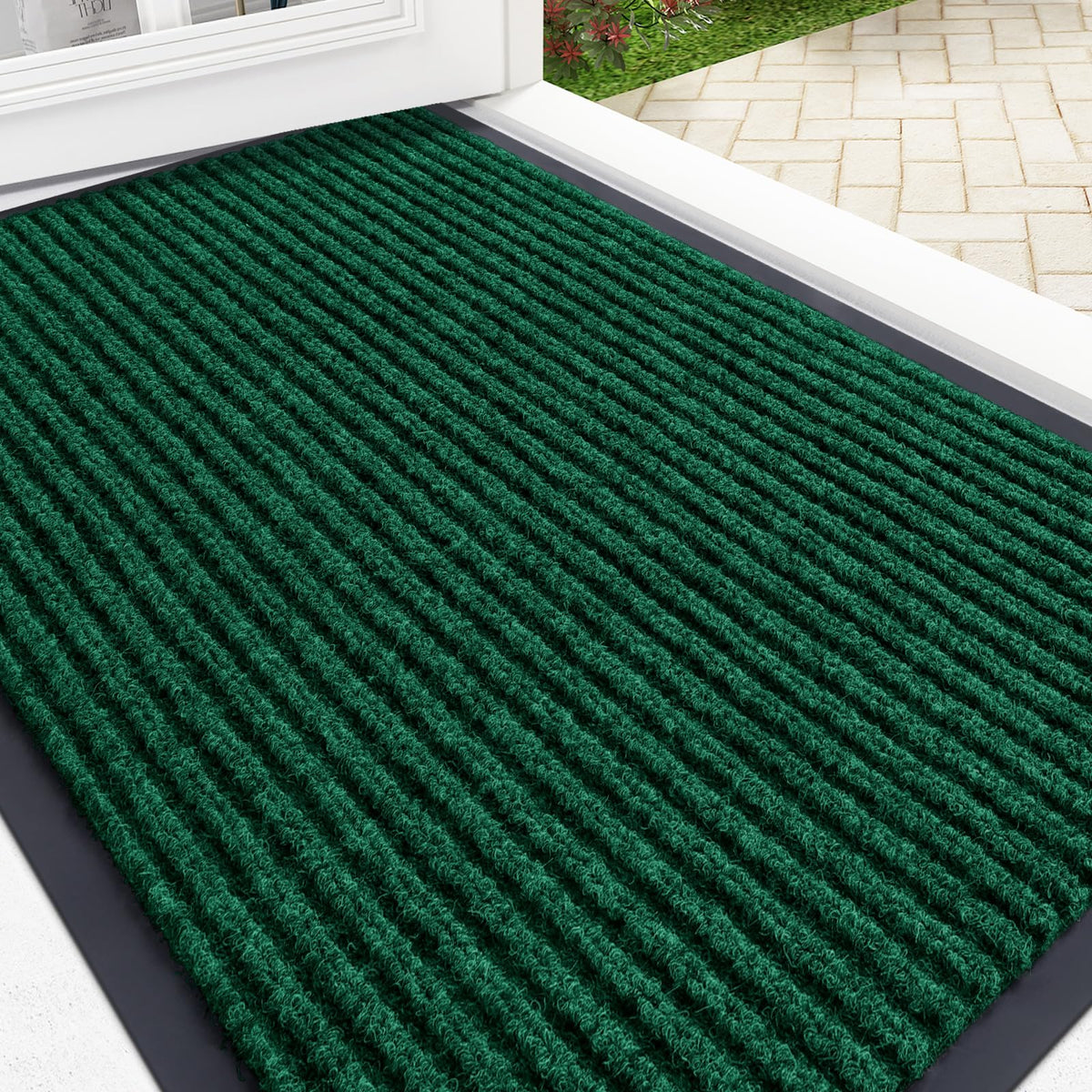 OLANLY Front Door Mat 29.5x17, Waterproof Heavy-Duty Indoor Outdoor Doormat
