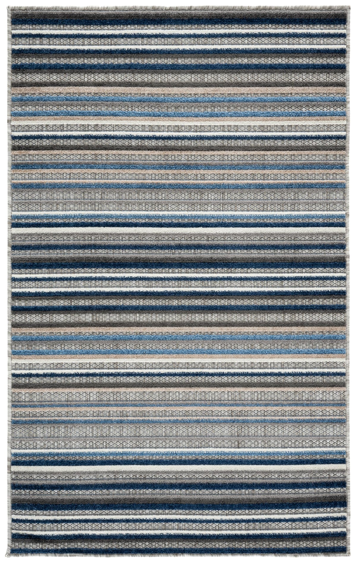 SAFAVIEH Washable Rug Outdoor Cabana Collection - 8' x 10', Ivory & Green, Non-Shedding & Easy to Clean, Ideal for Patio, Backyard, Mudroom (CBN323A)