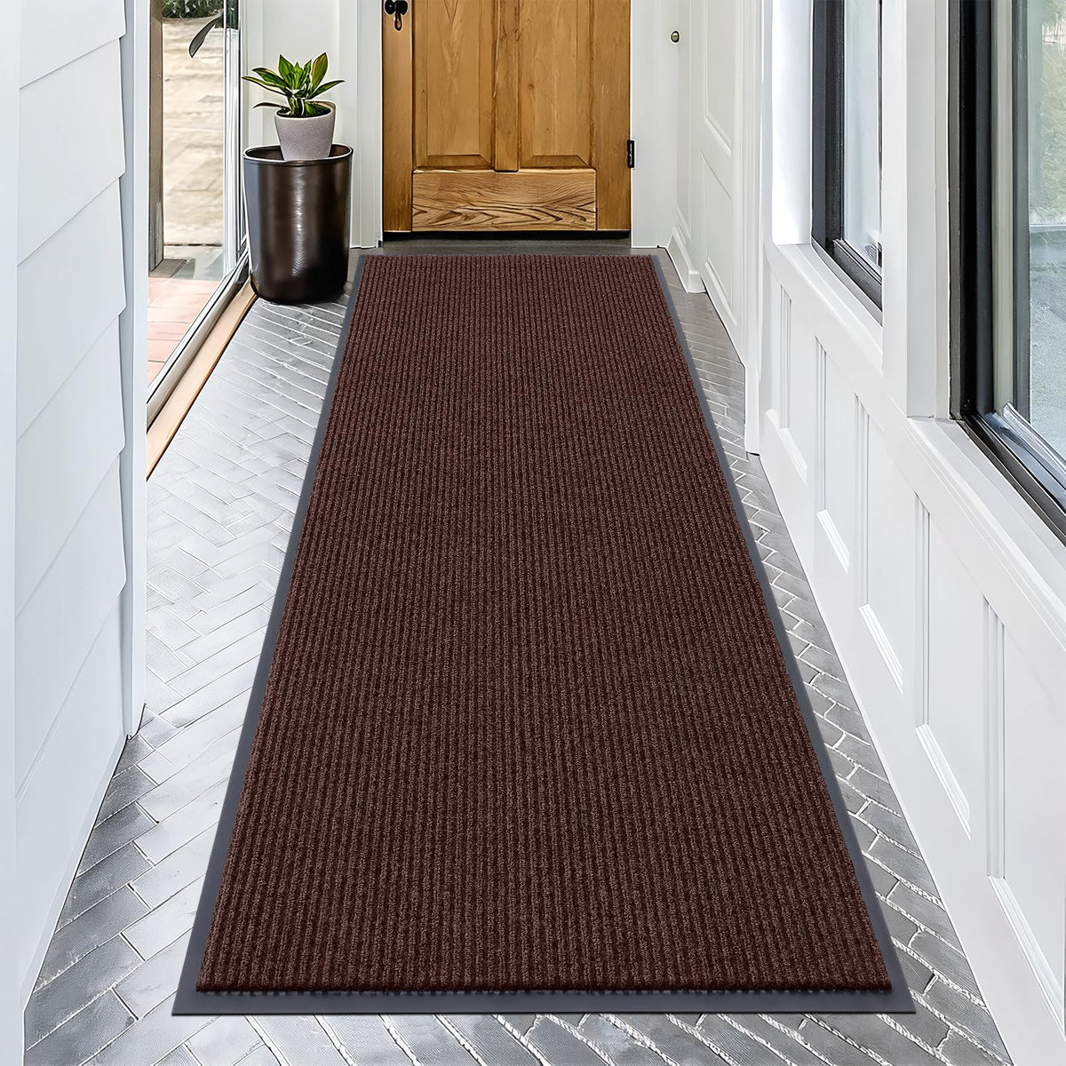 OLANLY Front Door Mat 29.5x17, Waterproof Heavy-Duty Indoor Outdoor Doormat