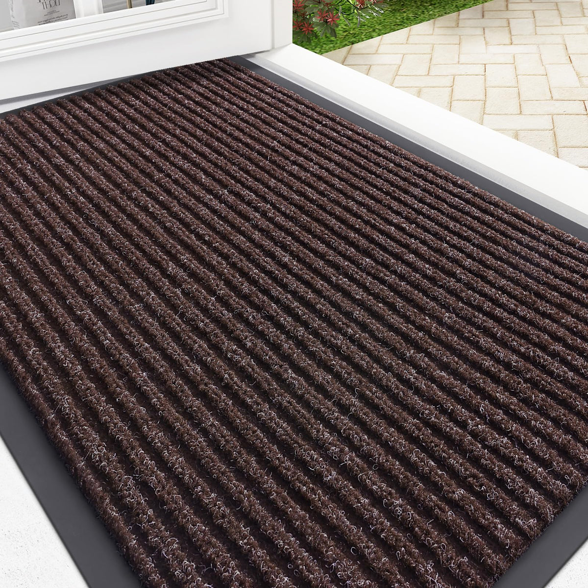 OLANLY Front Door Mat 29.5x17, Waterproof Heavy-Duty Indoor Outdoor Doormat