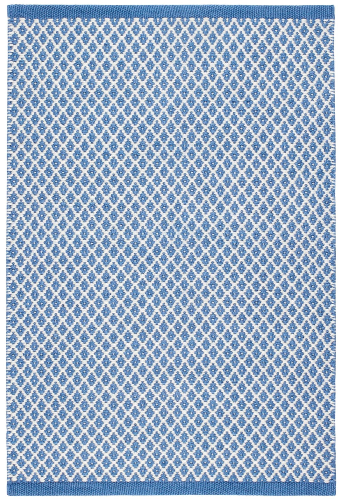 Dash & Albert Coastal Blue Geometric Handwoven Indoor/Outdoor Rug, 3'x5'