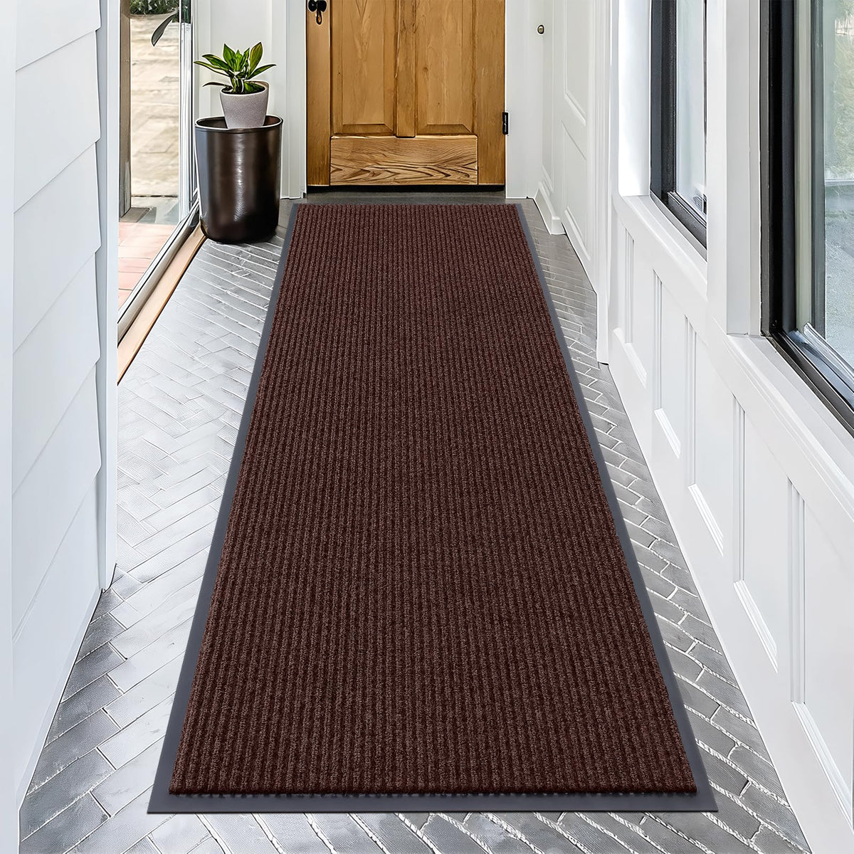 OLANLY Front Door Mat 29.5x17, Waterproof Heavy-Duty Indoor Outdoor Doormat