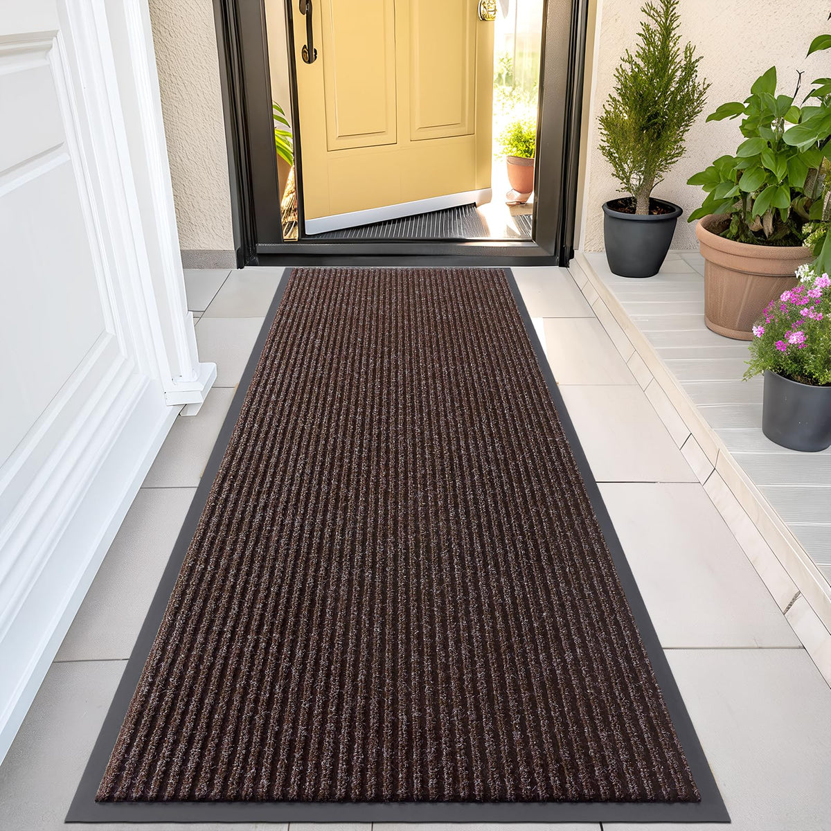 OLANLY Front Door Mat 29.5x17, Waterproof Heavy-Duty Indoor Outdoor Doormat