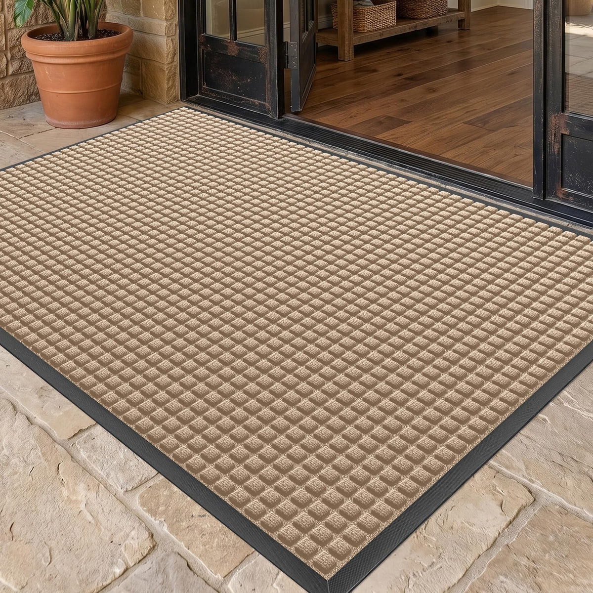 Front Door Mat Outside Entrance, Heavy Duty Doormat, 29.5"x17"