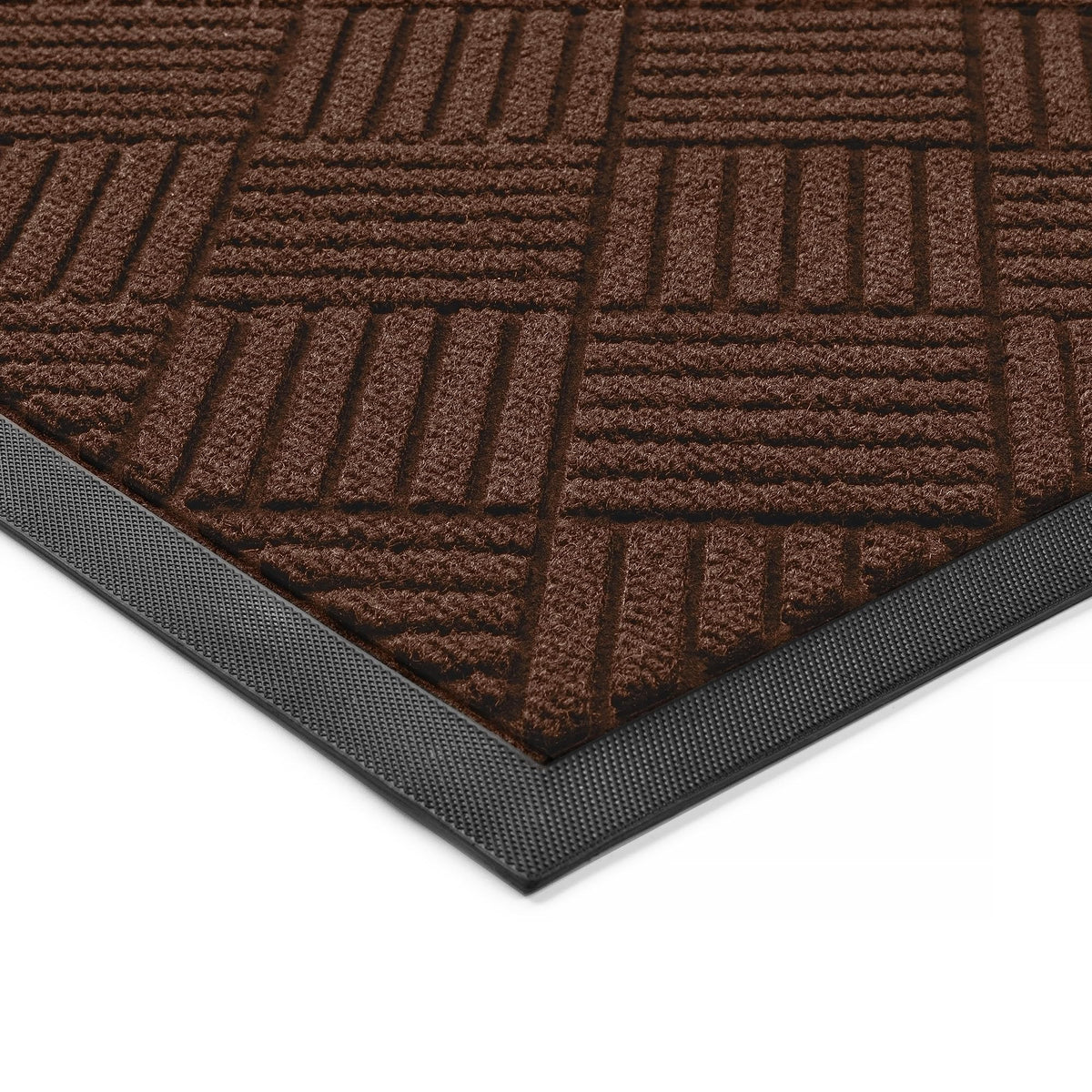 100pointONE Front Door Mat, Heavy Duty Indoor Outdoor Doormat, 60" x 36" Low Profile Outdoor Mats for Home Entrance, Stain and Fade Resistant Welcome Mat Ideal for High Traffic Area, Diamond Black