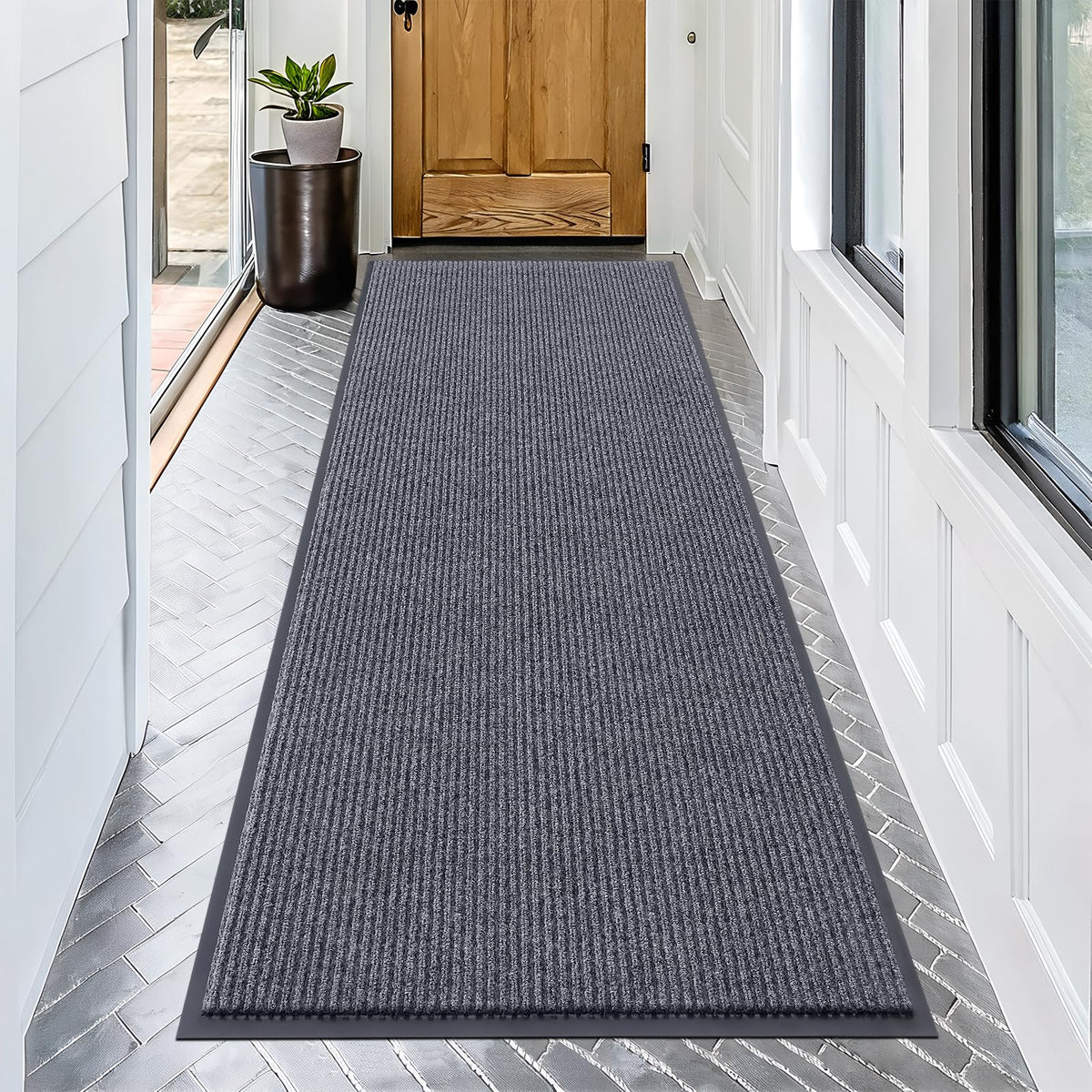 OLANLY Front Door Mat 29.5x17, Waterproof Heavy-Duty Indoor Outdoor Doormat