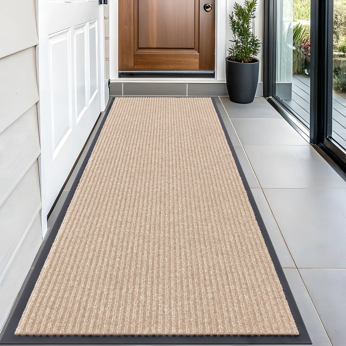OLANLY Front Door Mat 29.5x17, Waterproof Heavy-Duty Indoor Outdoor Doormat