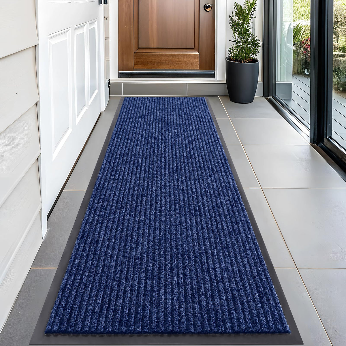 OLANLY Front Door Mat 29.5x17, Waterproof Heavy-Duty Indoor Outdoor Doormat