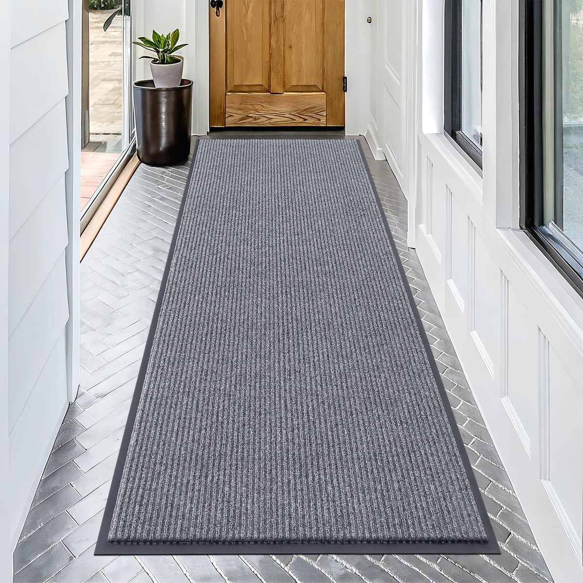 OLANLY Front Door Mat 29.5x17, Waterproof Heavy-Duty Indoor Outdoor Doormat