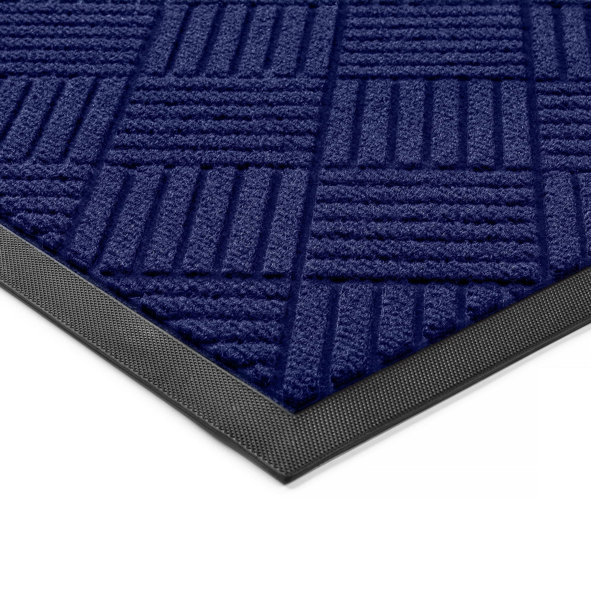 100pointONE Front Door Mat, Heavy Duty Indoor Outdoor Doormat, 60" x 36" Low Profile Outdoor Mats for Home Entrance, Stain and Fade Resistant Welcome Mat Ideal for High Traffic Area, Diamond Black