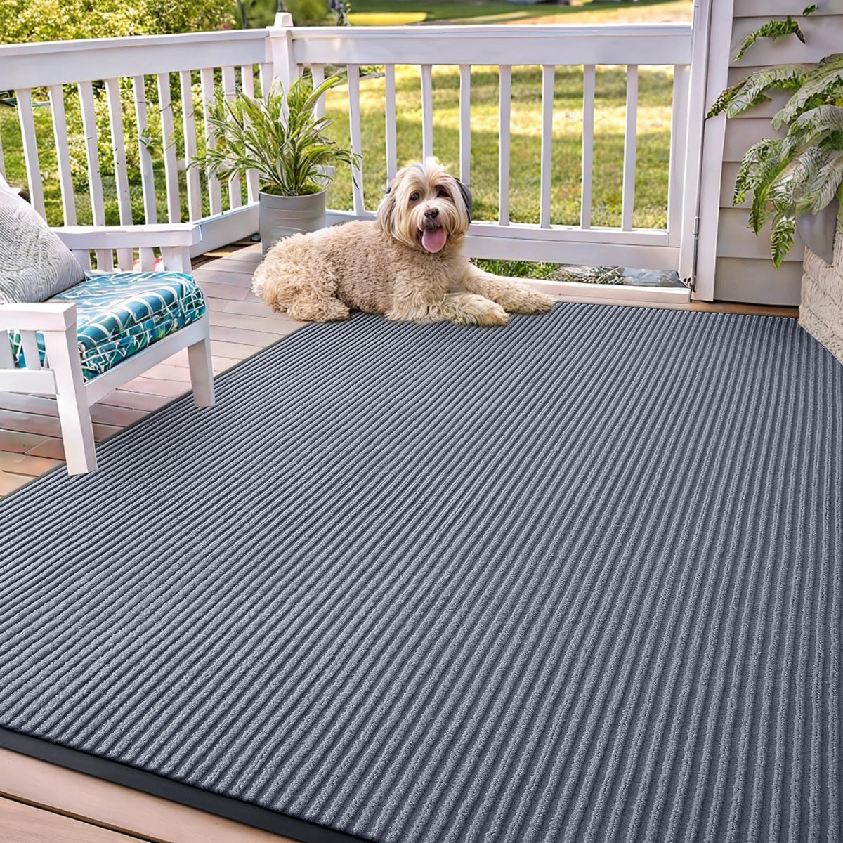 OLANLY Front Door Mat 29.5x17, Waterproof Heavy-Duty Indoor Outdoor Doormat