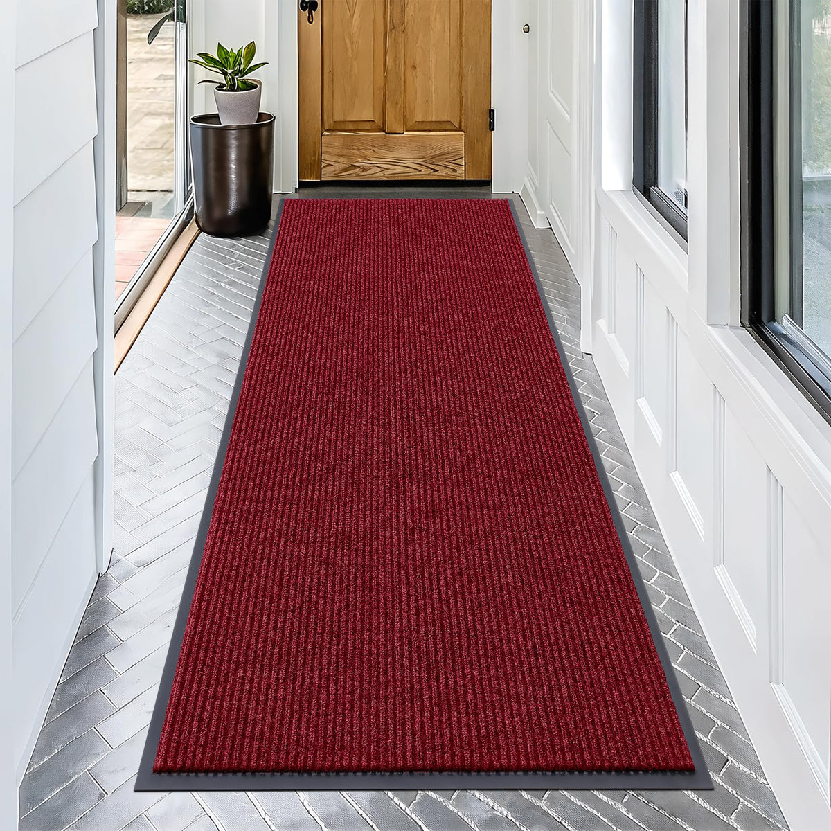 OLANLY Front Door Mat 29.5x17, Waterproof Heavy-Duty Indoor Outdoor Doormat