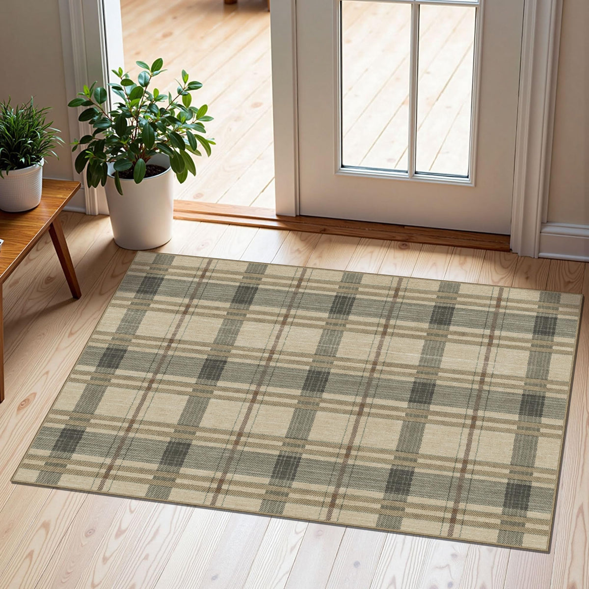 Floral Outdoor Rugs, 28"x43" Front Door Mat Indoor Outside Entrance