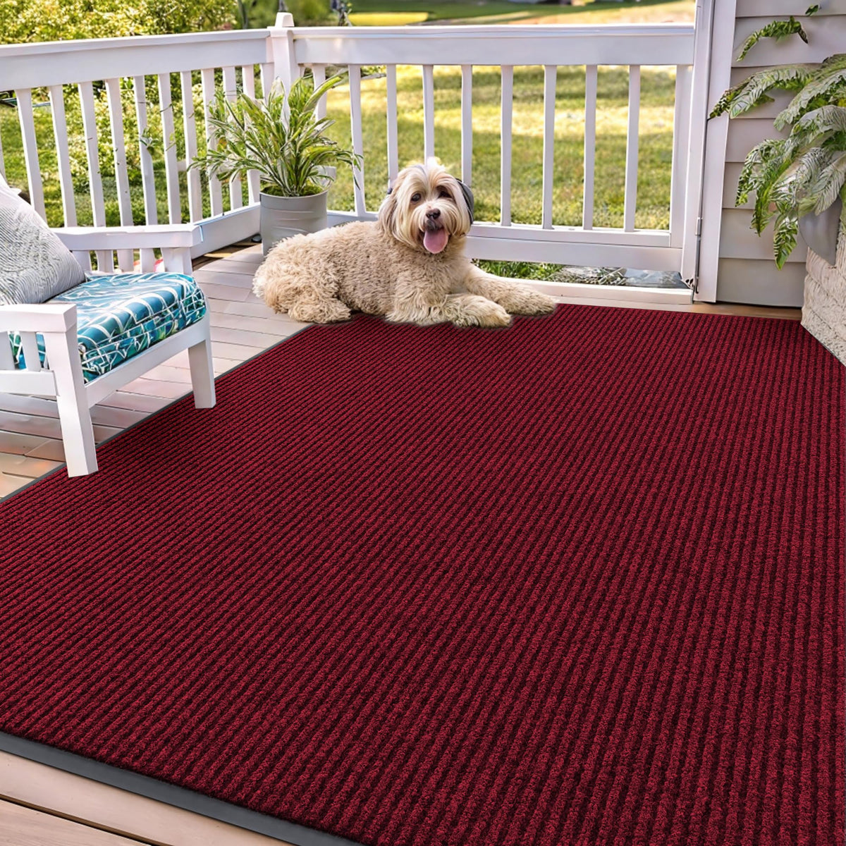 OLANLY Front Door Mat 29.5x17, Waterproof Heavy-Duty Indoor Outdoor Doormat