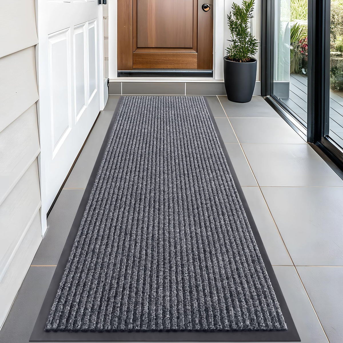 OLANLY Front Door Mat 29.5x17, Waterproof Heavy-Duty Indoor Outdoor Doormat