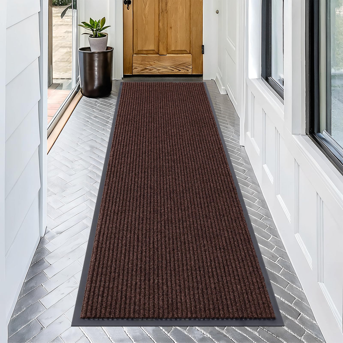OLANLY Front Door Mat 29.5x17, Waterproof Heavy-Duty Indoor Outdoor Doormat