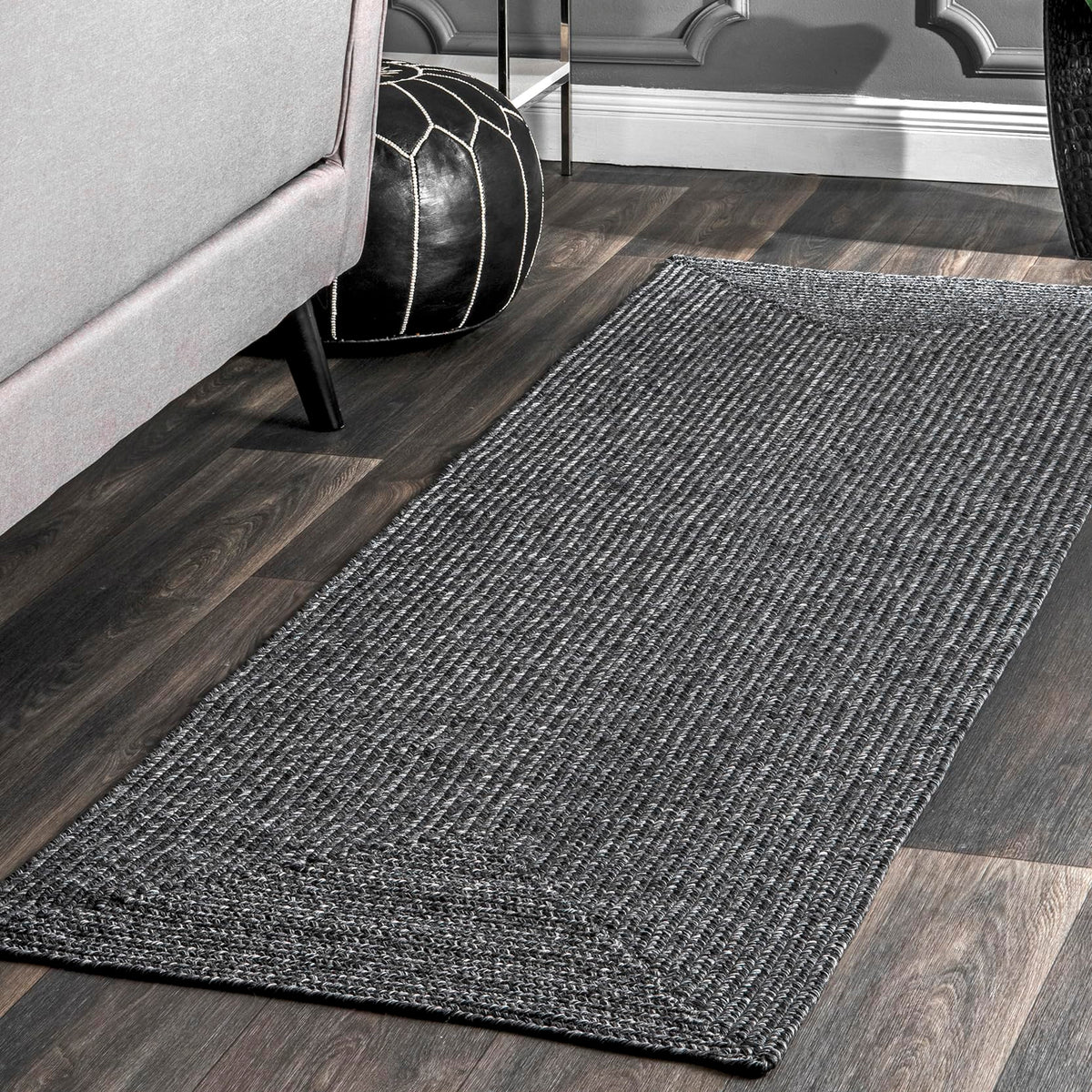 nuLOOM Wynn Tan Solid Power Loomed Indoor/Outdoor Area Rug, 5' x 8'
