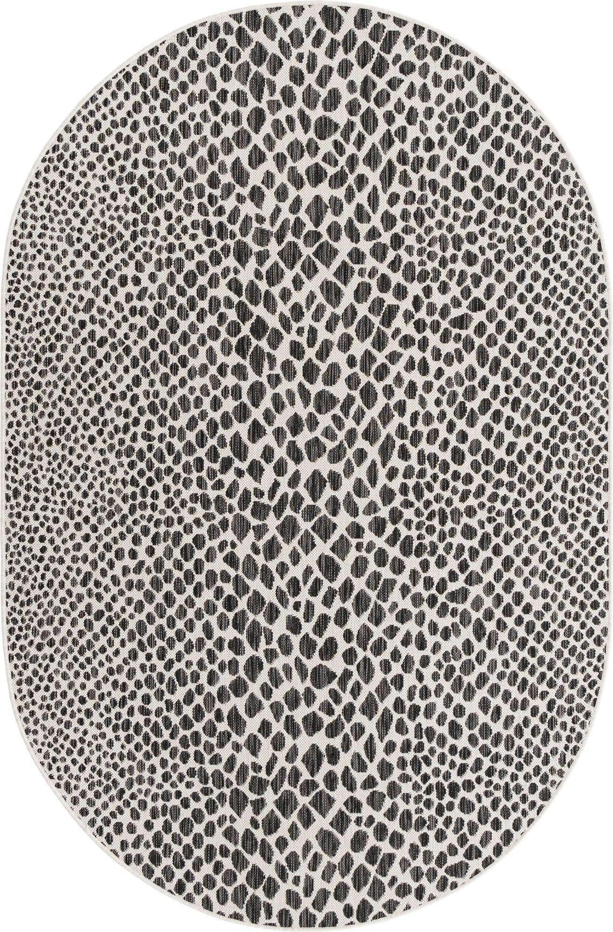 Unique Loom Outdoor Collection Area Rug - Cape Town (9' x 12' Rectangle, Blue/Ivory)