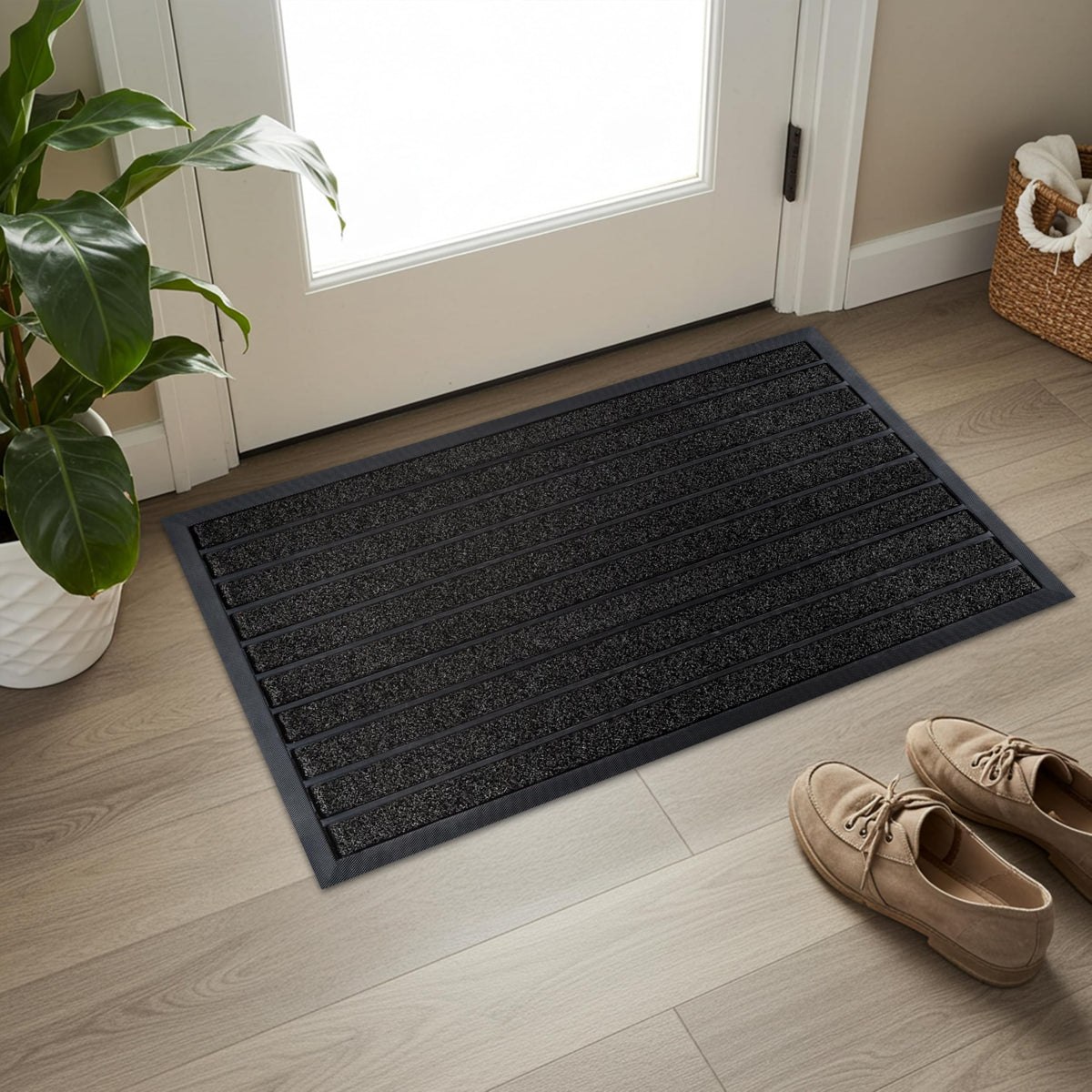 ubdyo Extra Durable Door Mat Outside Entrance (30" x 17", Bright Brown)