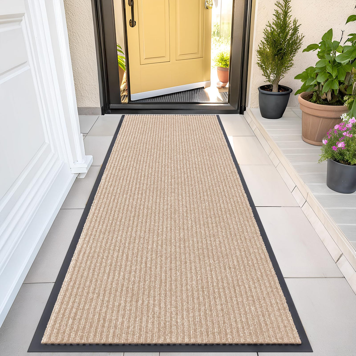 OLANLY Front Door Mat 29.5x17, Waterproof Heavy-Duty Indoor Outdoor Doormat