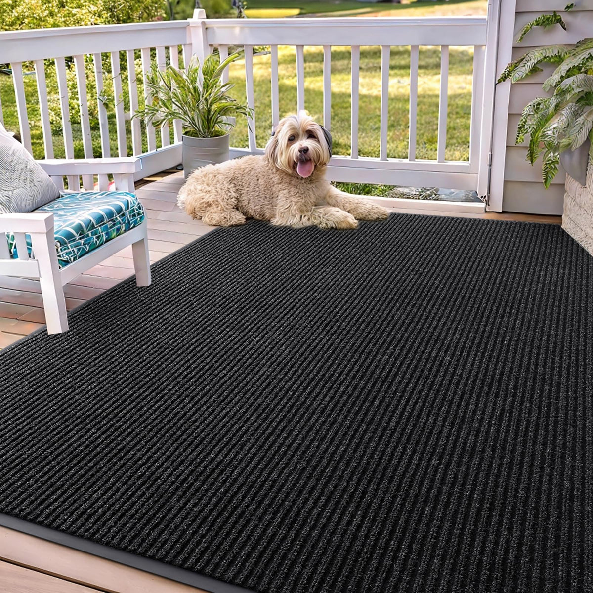 OLANLY Front Door Mat 29.5x17, Waterproof Heavy-Duty Indoor Outdoor Doormat