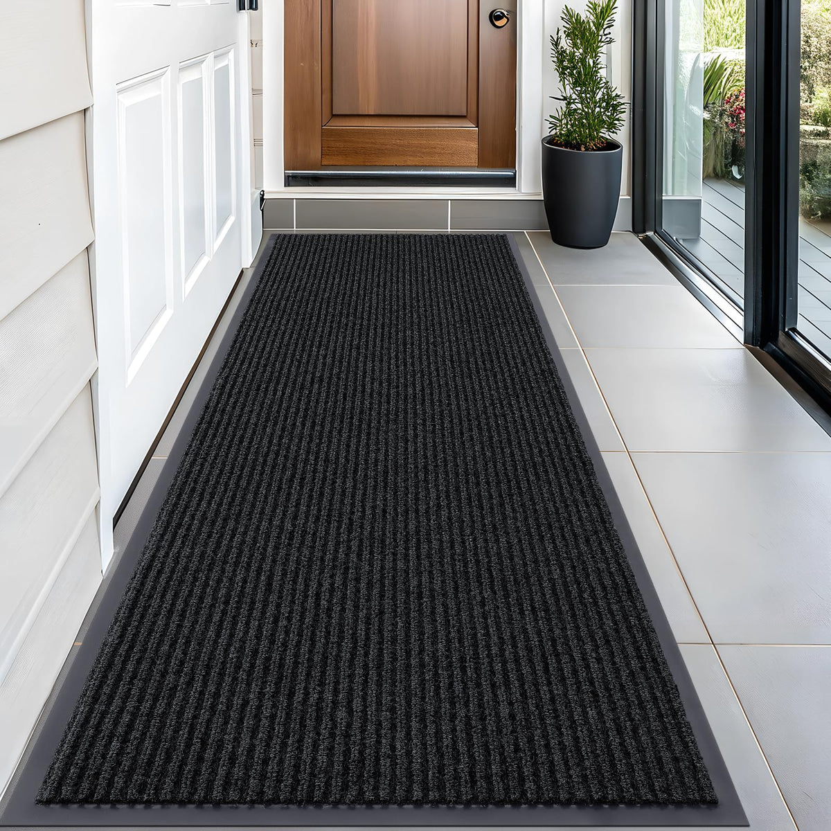 OLANLY Front Door Mat 29.5x17, Waterproof Heavy-Duty Indoor Outdoor Doormat