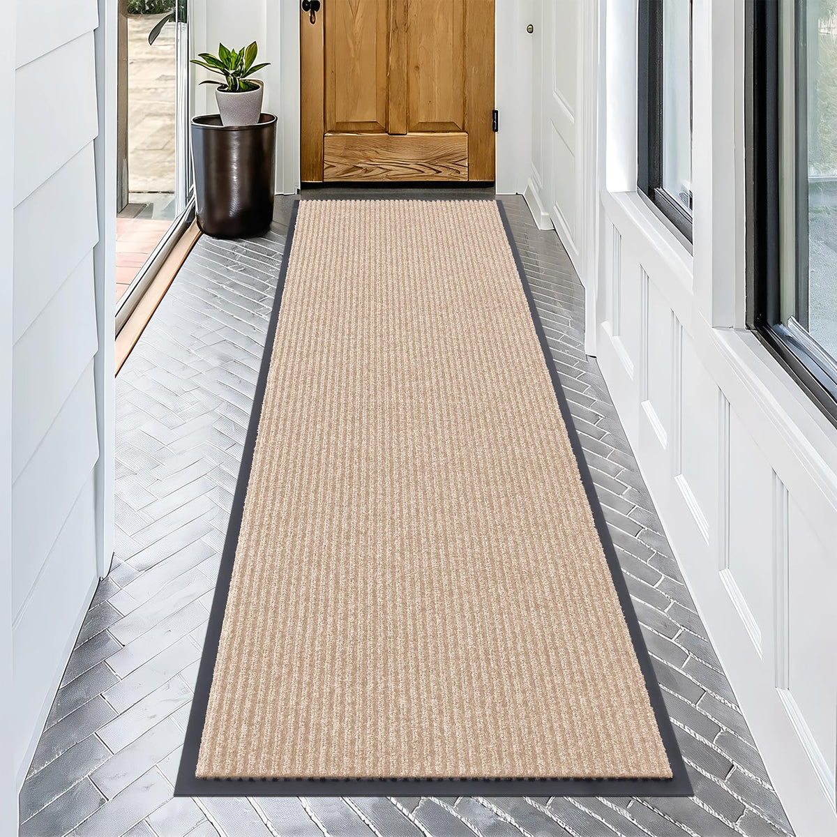 OLANLY Front Door Mat 29.5x17, Waterproof Heavy-Duty Indoor Outdoor Doormat