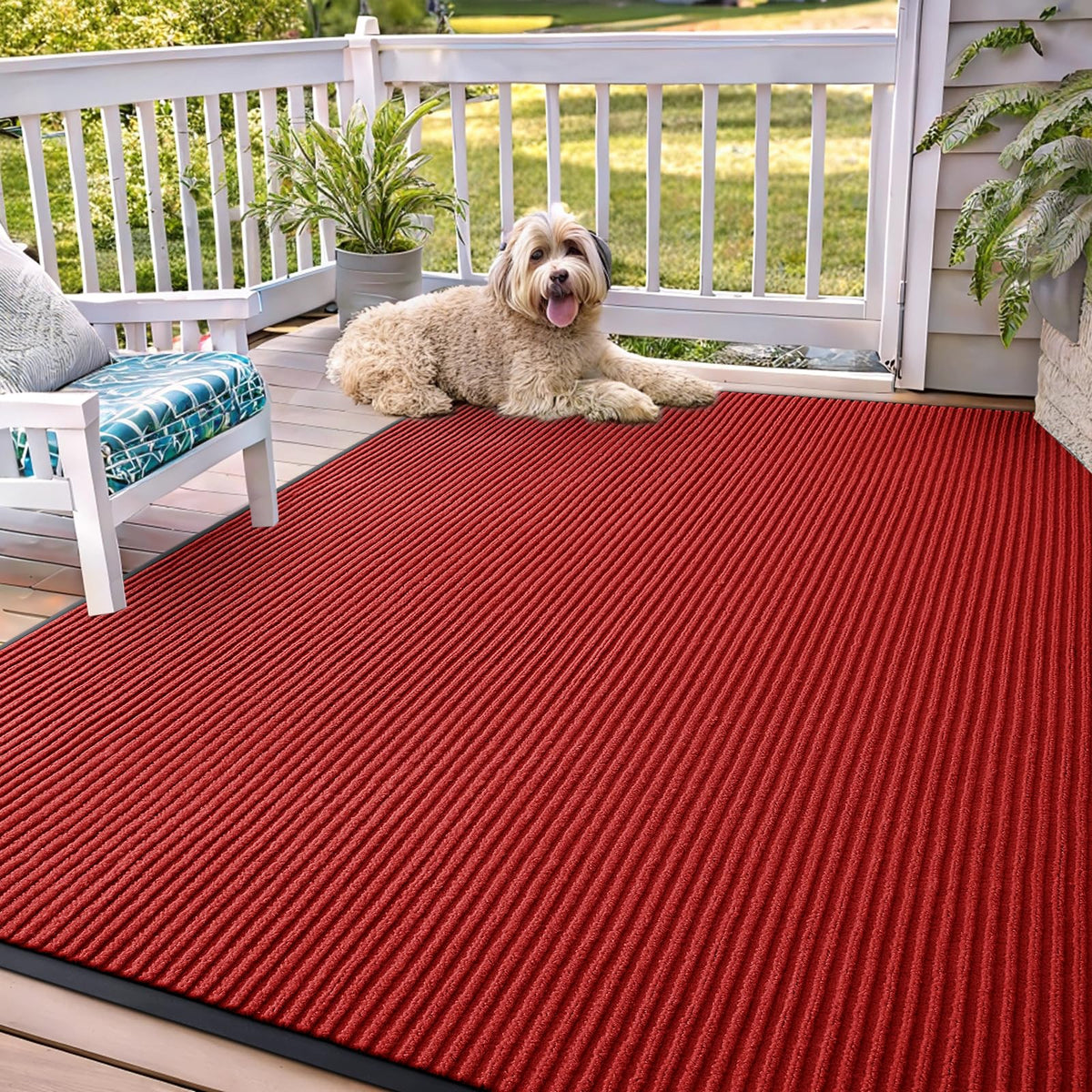 OLANLY Front Door Mat 29.5x17, Waterproof Heavy-Duty Indoor Outdoor Doormat