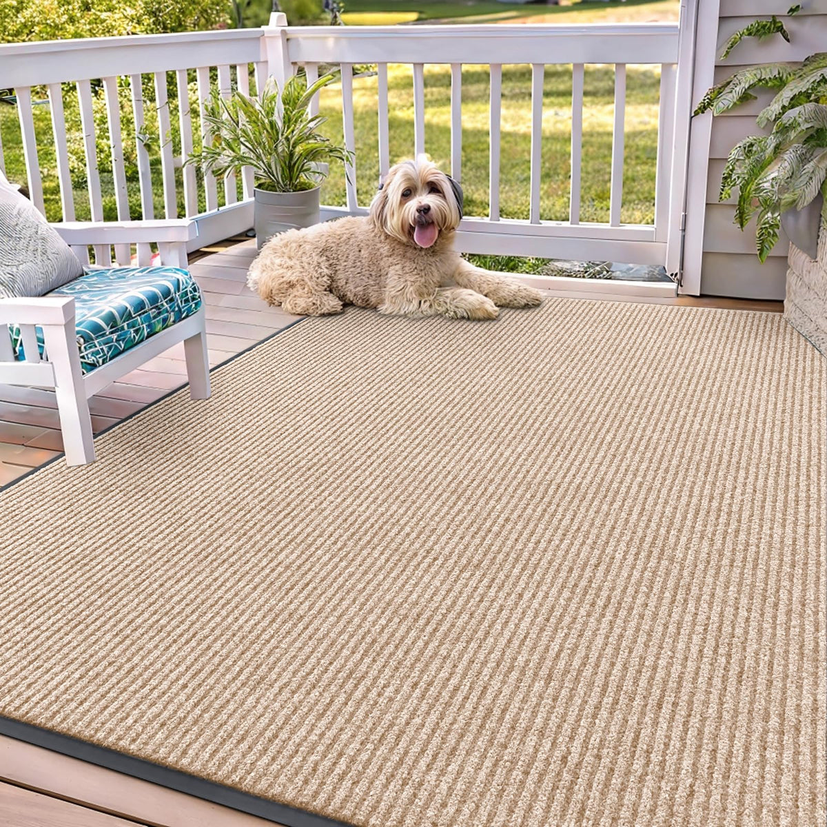OLANLY Front Door Mat 29.5x17, Waterproof Heavy-Duty Indoor Outdoor Doormat