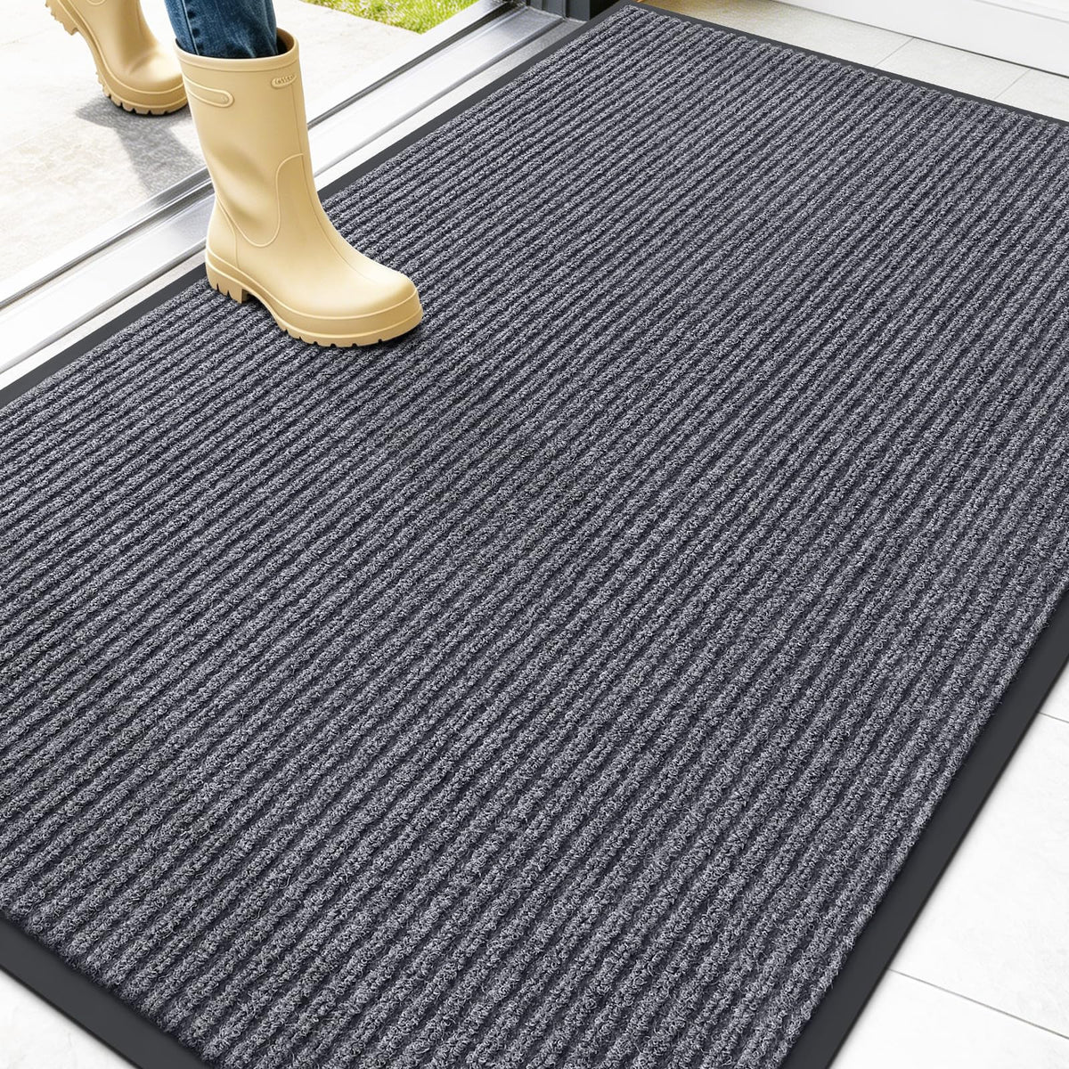 OLANLY Front Door Mat 29.5x17, Waterproof Heavy-Duty Indoor Outdoor Doormat