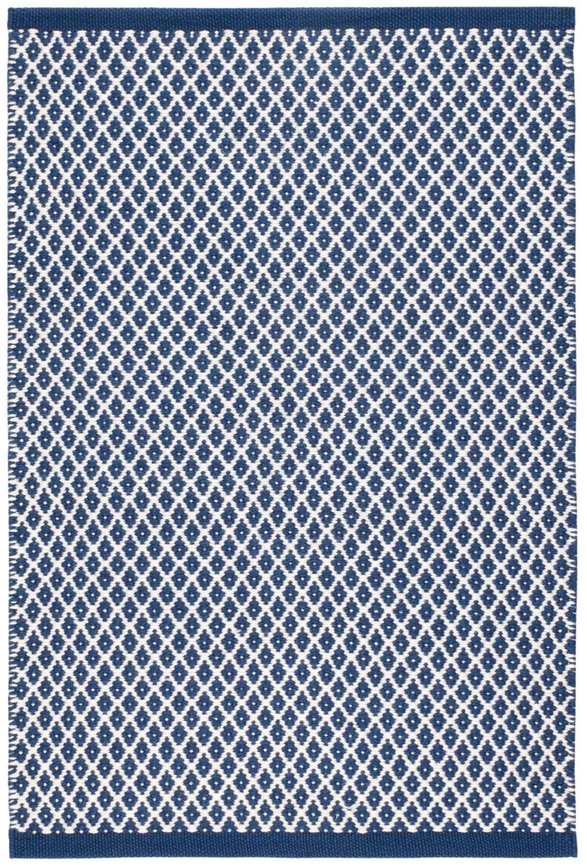 Dash & Albert Coastal Blue Geometric Handwoven Indoor/Outdoor Rug, 3'x5'
