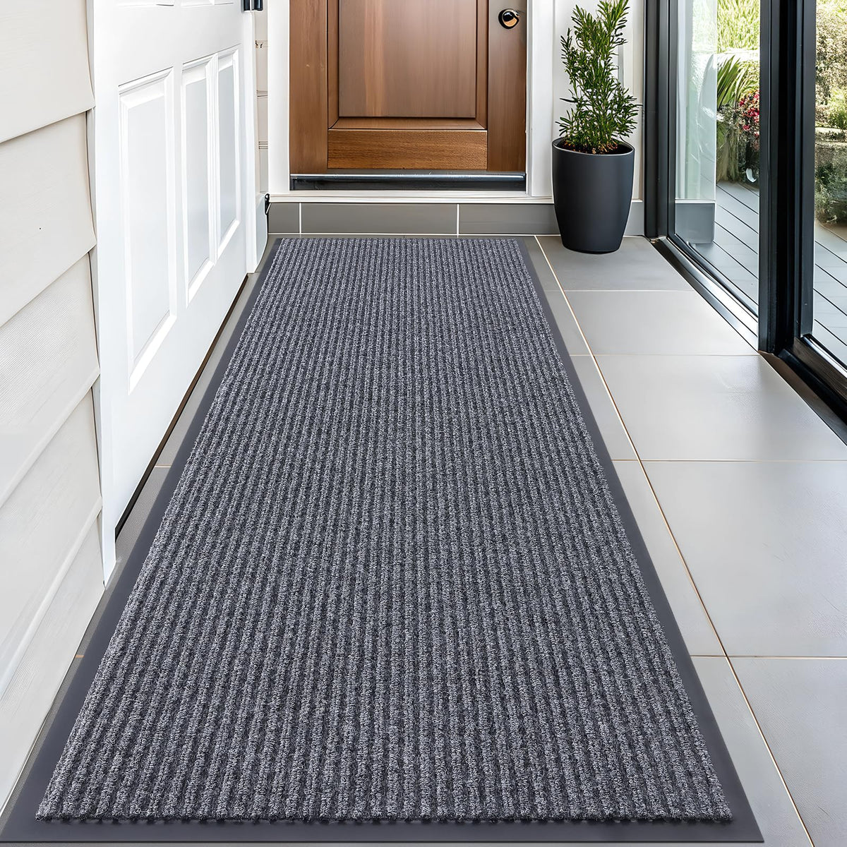 OLANLY Front Door Mat 29.5x17, Waterproof Heavy-Duty Indoor Outdoor Doormat