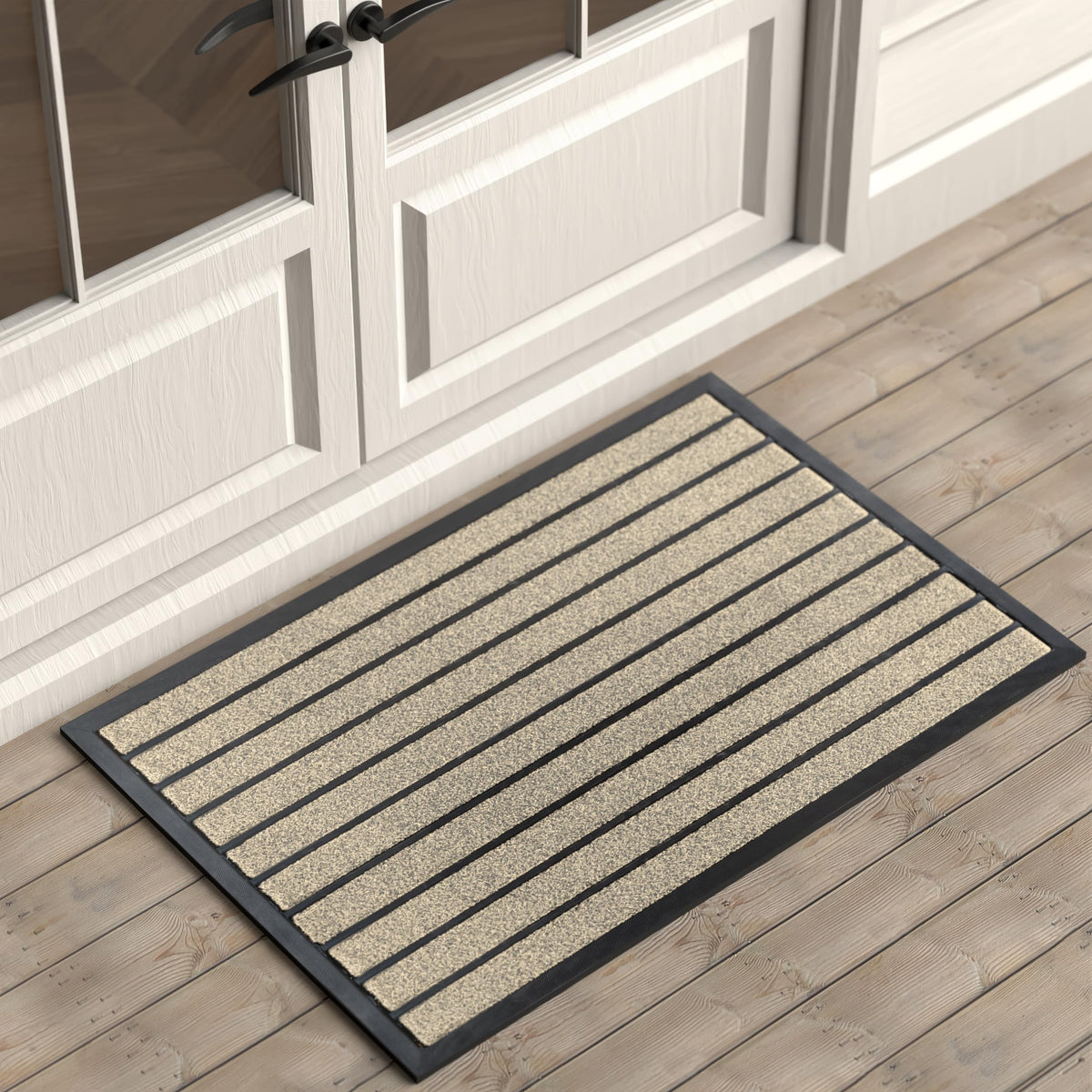ubdyo Extra Durable Door Mat Outside Entrance (30" x 17", Bright Brown)