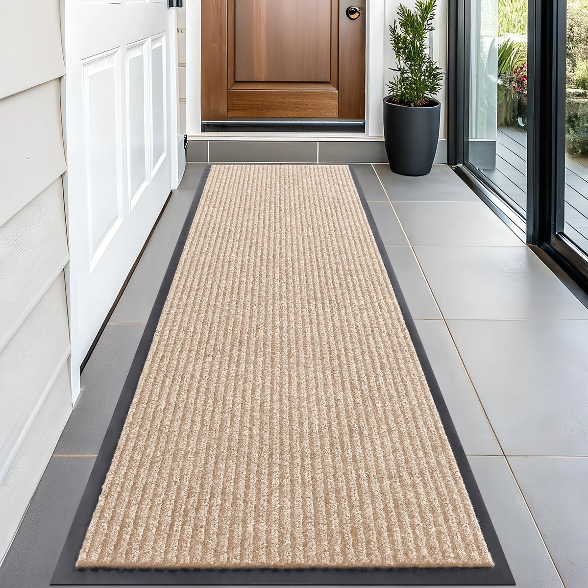 OLANLY Front Door Mat 29.5x17, Waterproof Heavy-Duty Indoor Outdoor Doormat