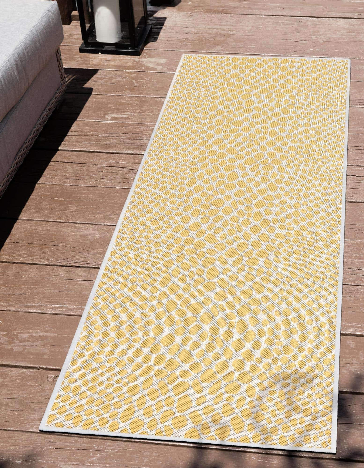 Unique Loom Outdoor Collection Area Rug - Cape Town (9' x 12' Rectangle, Blue/Ivory)