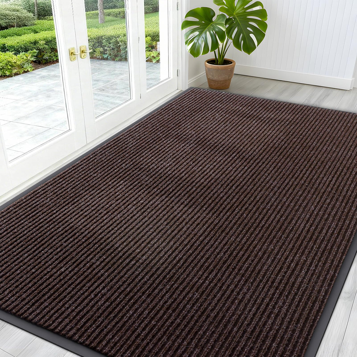 OLANLY Front Door Mat 29.5x17, Waterproof Heavy-Duty Indoor Outdoor Doormat