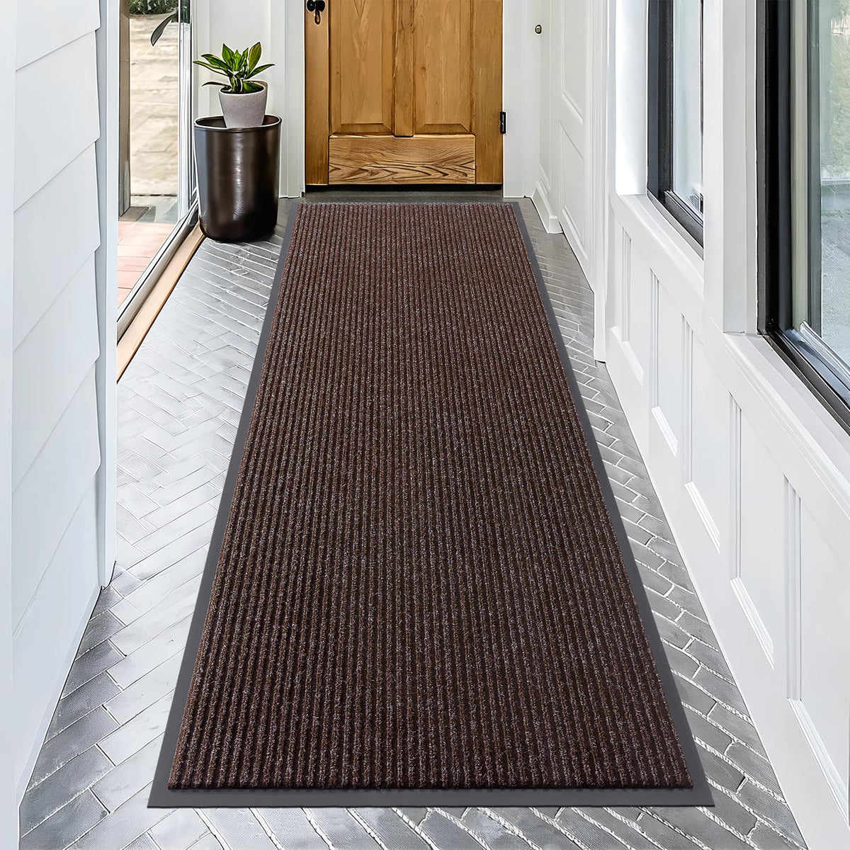 OLANLY Front Door Mat 29.5x17, Waterproof Heavy-Duty Indoor Outdoor Doormat