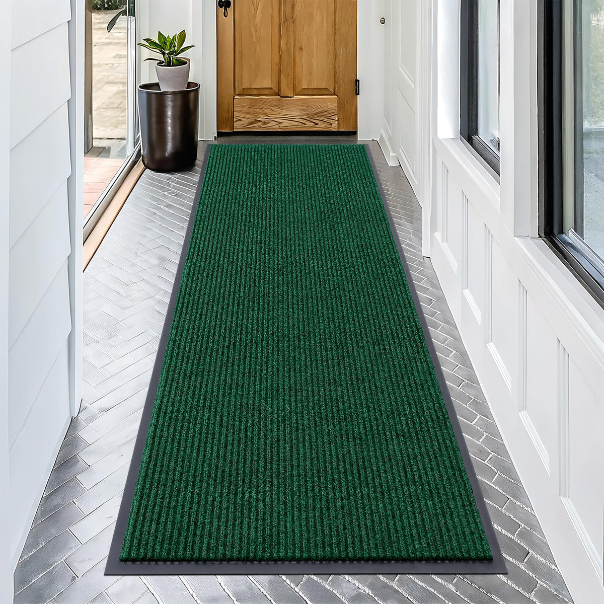 OLANLY Front Door Mat 29.5x17, Waterproof Heavy-Duty Indoor Outdoor Doormat