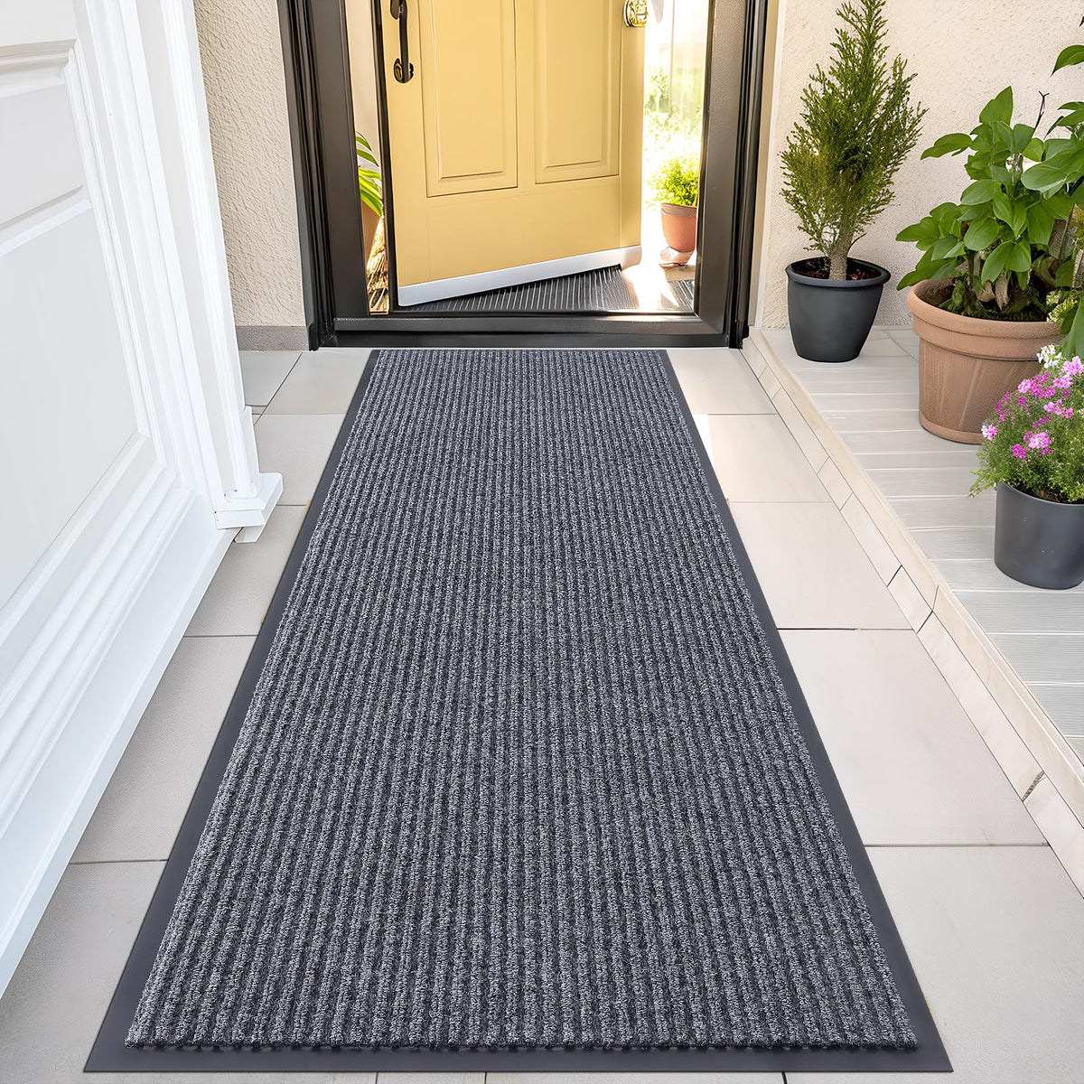 OLANLY Front Door Mat 29.5x17, Waterproof Heavy-Duty Indoor Outdoor Doormat